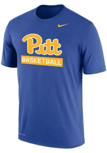 Nike Pitt Panthers Blue Basketball Short Sleeve T Shirt