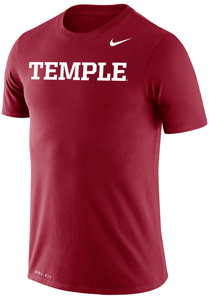 Nike Temple Owls Crimson Dri-FIT Legend Short Sleeve T Shirt