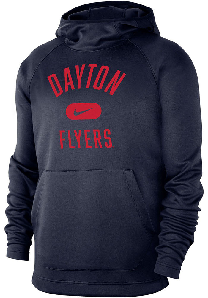 Nike Dayton Flyers Mens Navy Blue Spotlight Hood