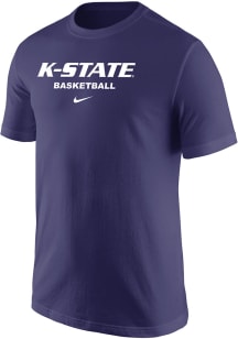 Nike K-State Wildcats Purple Basketball Core Short Sleeve T Shirt
