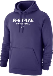 Nike K-State Wildcats Mens Purple Basketball Club Fleece Long Sleeve Hoodie