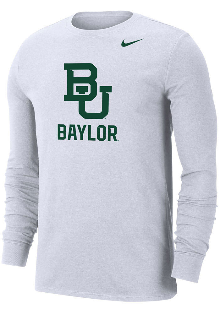 Nike Baylor Bears White Dri-FIT Name Drop Long Sleeve T Shirt