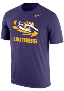 Nike LSU Tigers Purple Dri-FIT Name Drop Short Sleeve T Shirt
