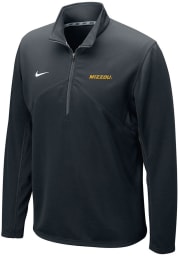 Nike Missouri Tigers Mens Black Dri-FIT Training Wordmark Long Sleeve 1/4 Zip Pullover