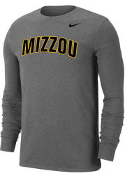 Nike Missouri Tigers Grey Dri-FIT Arch Name Long Sleeve T Shirt