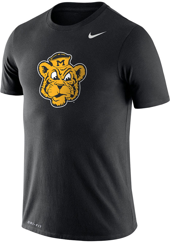 Nike Missouri Tigers Black Legend Vintage Logo Short Sleeve T Shirt