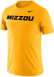 Nike Missouri Tigers Gold Legend Wordmark Short Sleeve T Shirt