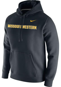 Nike Missouri Western Griffons Mens Black Club Fleece Wordmark Long Sleeve Hoodie