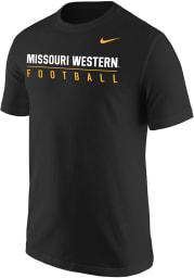 Nike Missouri Western Griffons Black Core Football Short Sleeve T Shirt