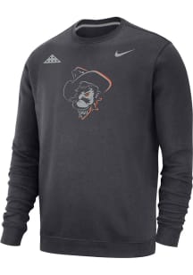 Nike Oklahoma State Cowboys Mens Grey Folds of Honor Phantom Pete Long Sleeve Crew Sweatshirt