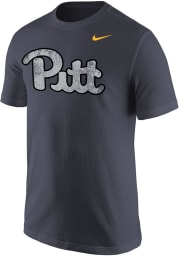 Nike Pitt Panthers Grey Forge The Future Core Short Sleeve T Shirt