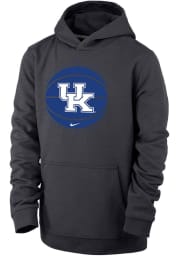 Nike Kentucky Wildcats Youth Grey Retro Team Name Long Sleeve Hoodie