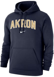 Nike Akron Zips Mens Navy Blue Club Fleece Name Long Sleeve Hoodie