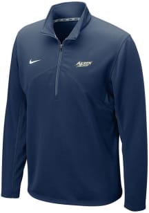 Nike Akron Zips Mens Navy Blue Training Long Sleeve 1/4 Zip Pullover