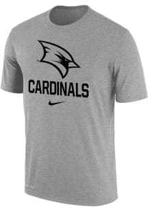 Nike Saginaw Valley State Cardinals Grey Core Short Sleeve T Shirt