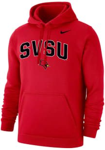 Nike Saginaw Valley State Cardinals Mens Red Club Long Sleeve Hoodie