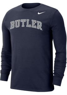 Nike Butler Bulldogs Navy Blue Core Long Sleeve T Shirt