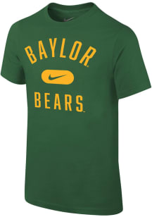 Nike Baylor Bears Youth Green Retro Team Name Short Sleeve T-Shirt