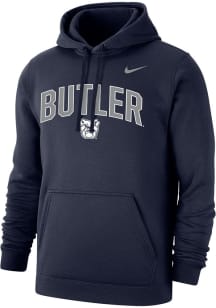 Nike Butler Bulldogs Mens Navy Blue Club Long Sleeve Hoodie
