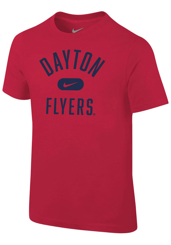 Nike Dayton Flyers Youth Red Retro Team Name Short Sleeve T-Shirt