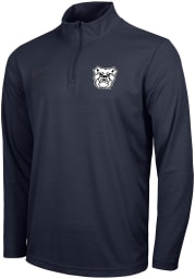 Nike Butler Bulldogs Mens Navy Blue Intensity Long Sleeve 1/4 Zip Pullover