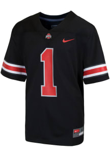 Youth Ohio State Buckeyes Black Nike Replica Alt 2 No 1 Football Jersey Jersey