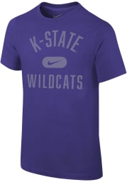 Nike K-State Wildcats Youth Purple Retro Team Name Short Sleeve T-Shirt