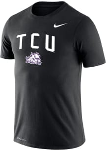 Nike TCU Horned Frogs Black Legend Arch Mascot Short Sleeve T Shirt