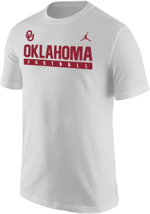 Nike Oklahoma Sooners White Core Football Short Sleeve T Shirt