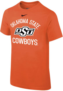 Nike Oklahoma State Cowboys Youth Orange Retro Team Name Short Sleeve T-Shirt