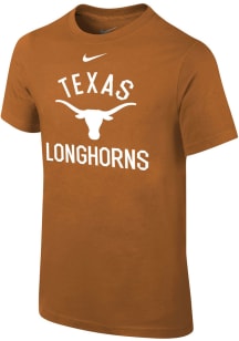 Nike Texas Longhorns Youth Burnt Orange Retro Team Name Short Sleeve T-Shirt