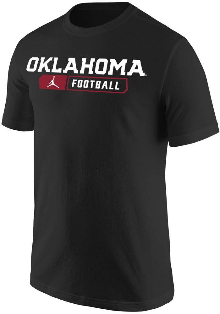 Nike Oklahoma Sooners Black Core Football Short Sleeve T Shirt