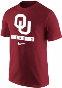 Nike Oklahoma Sooners Crimson Core Tennis Short Sleeve T Shirt
