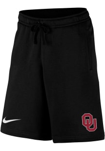 Nike Oklahoma Sooners Mens Black Club Fleece Shorts