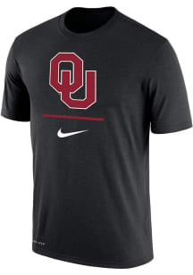 Nike Oklahoma Sooners Black Dri-FIT Short Sleeve T Shirt