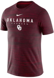 Nike Oklahoma Sooners Crimson Velocity Legend Short Sleeve T Shirt