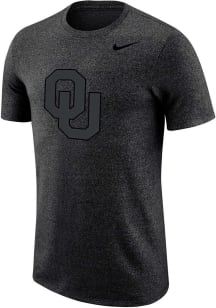 Nike Oklahoma Sooners Black Marled Short Sleeve T Shirt
