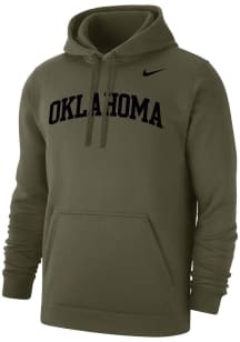 Nike Oklahoma Sooners Mens Green Club Fleece Long Sleeve Hoodie