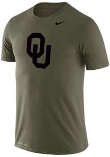 Nike Oklahoma Sooners Green Legend Short Sleeve T Shirt