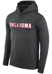 Nike Oklahoma Sooners Mens Grey Therma Hood