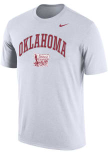 Nike Oklahoma Sooners White Dri-FIT Short Sleeve T Shirt