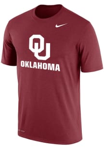 Nike Oklahoma Sooners Crimson Dri-FIT Short Sleeve T Shirt