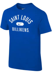 Nike Saint Louis Billikens Boys Blue Retro Team Name Short Sleeve T-Shirt