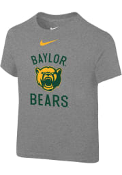Nike Baylor Bears Toddler Grey Retro Team Name Short Sleeve T-Shirt