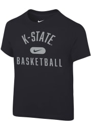 Nike K-State Wildcats Toddler Black Retro Team Name Short Sleeve T-Shirt