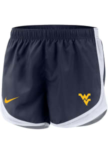 Nike West Virginia Mountaineers Womens Navy Blue Tempo Shorts