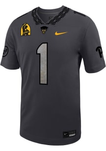Nike Pitt Panthers Grey Replica Game Football Jersey