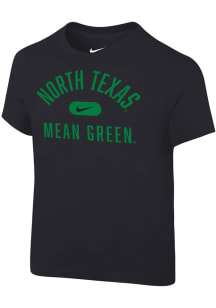 Nike North Texas Mean Green Toddler Black Retro Team Name Short Sleeve T-Shirt