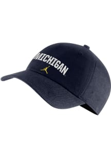 Nike Michigan Wolverines Jordan Arch H86 Campus Cap Adjustable Hat - Navy Blue