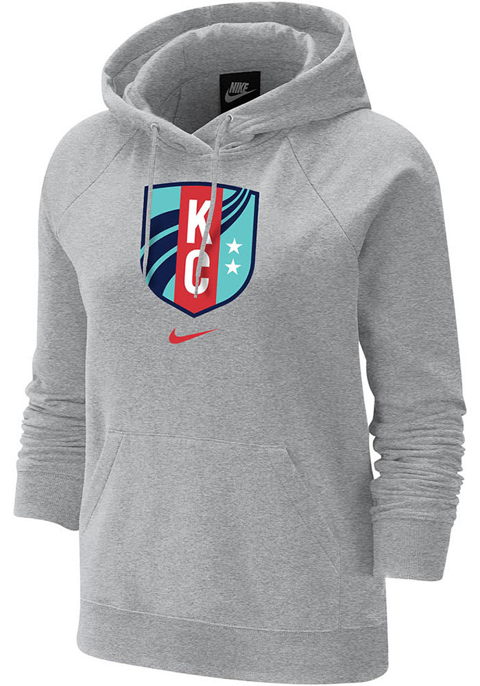 Nike KC Current Womens Varsity Hoodie - GREY